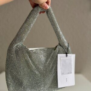 SSENSE Exclusive Kara Mini Crystal Mesh Bag